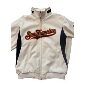 SF GIANTS MAJESTIC THERMA BASE BOMBER JACKET*WOMEN'S SIZE LARGE